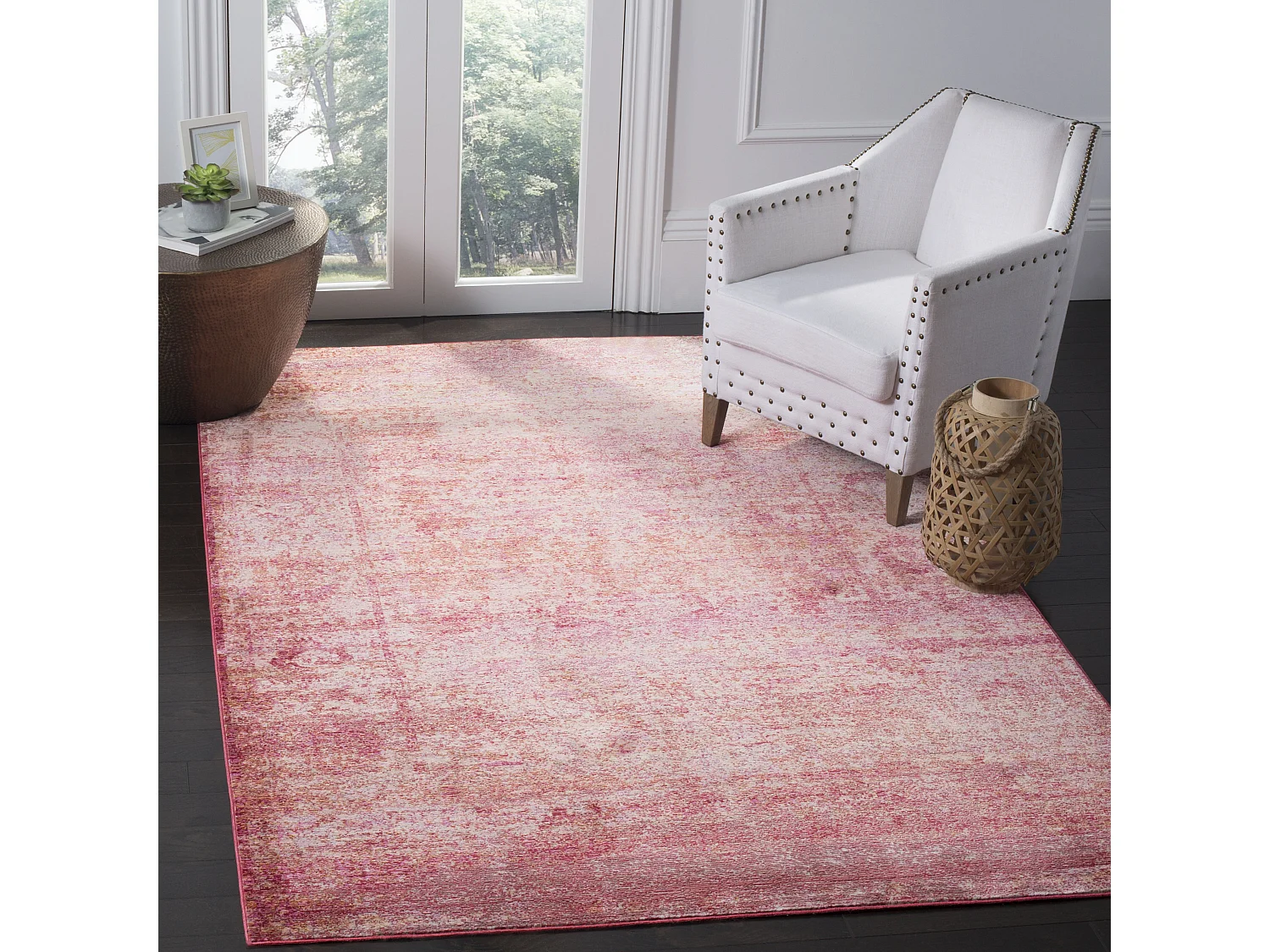 Tapis Rose/Multicolore 122 X 183 cm - Liora