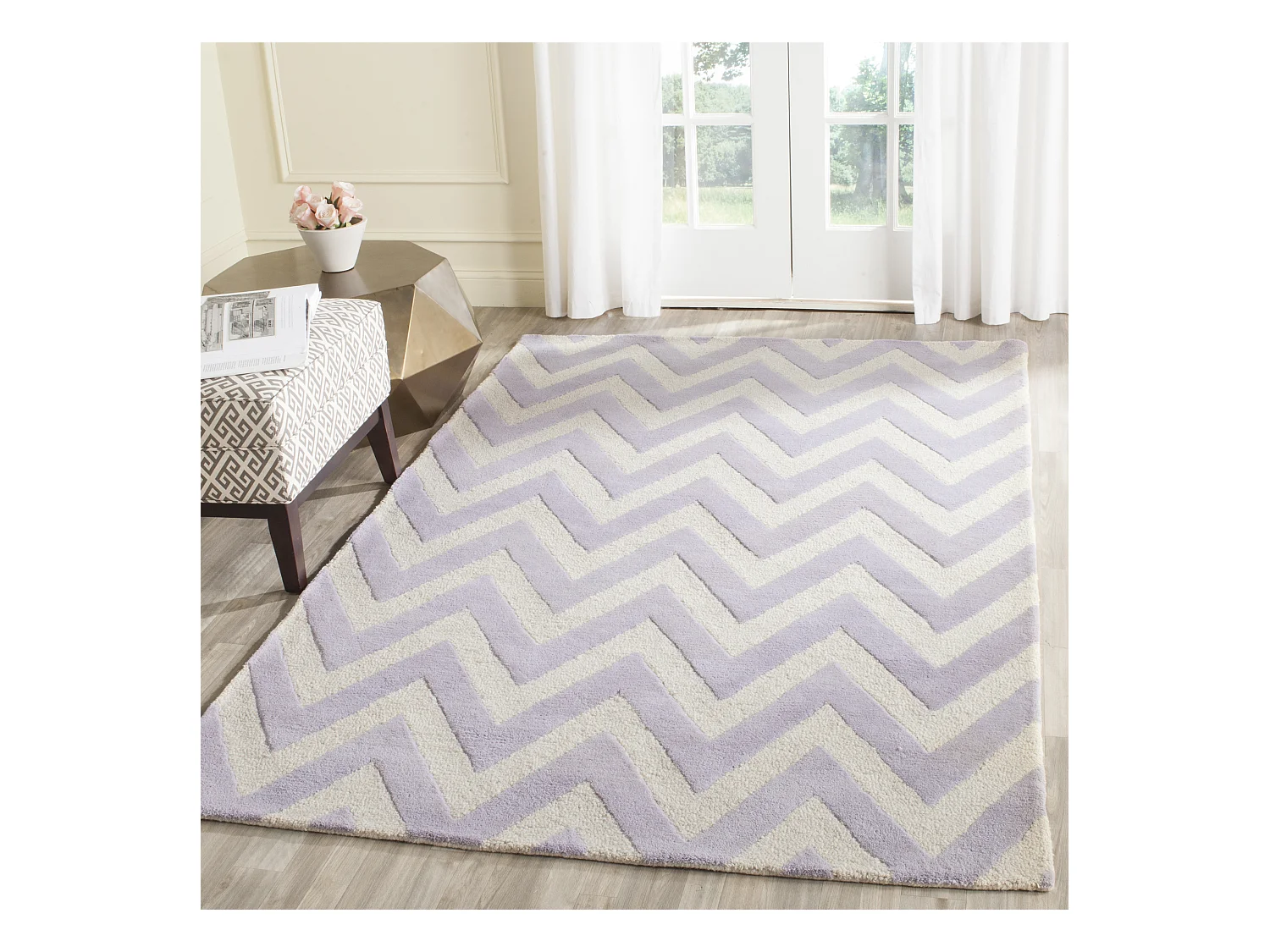 Tapis Violet/Neutre 183 X 274 cm - Stella