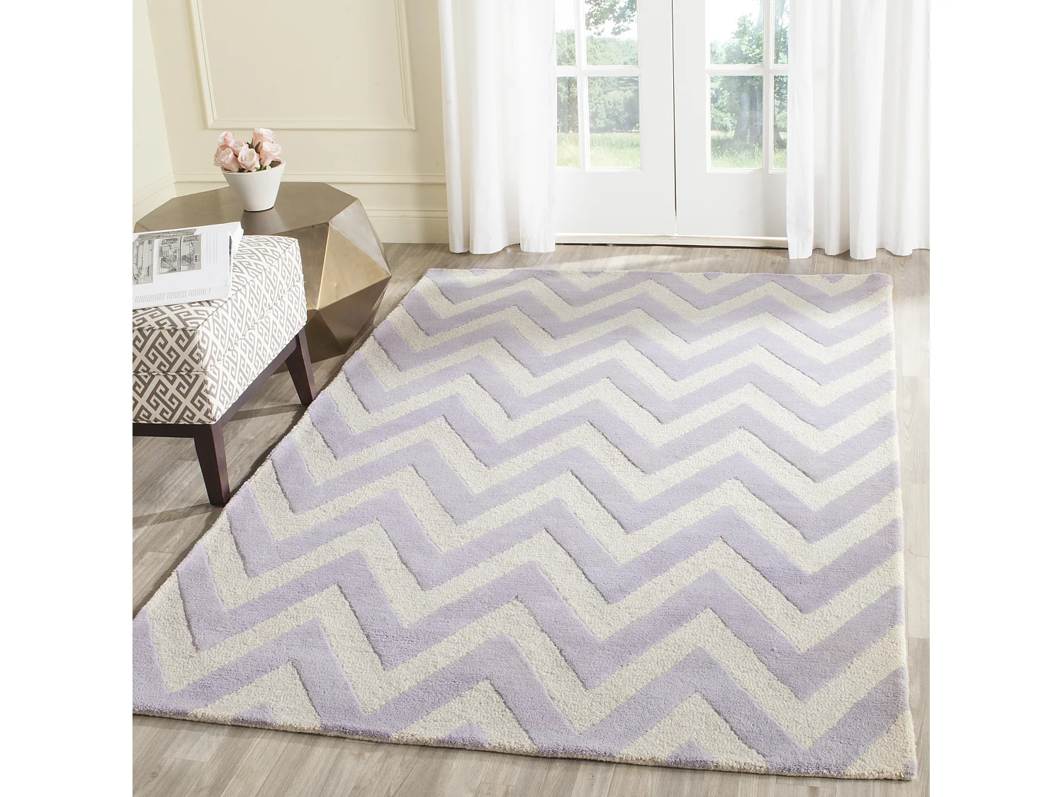 Tapis Violet/Neutre 183 X 274 cm - Stella