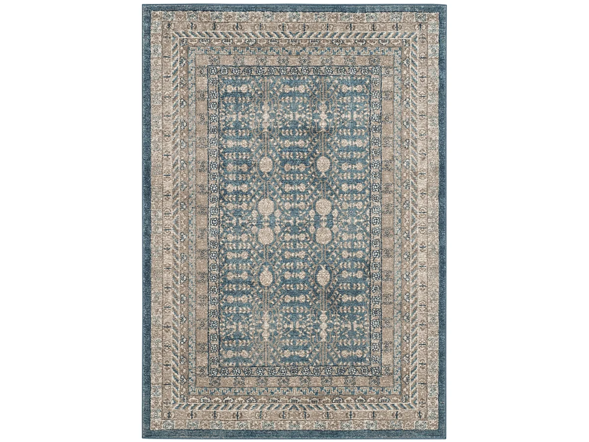 Tapis Bleu/Beige 122 x 170 cm - Therasia