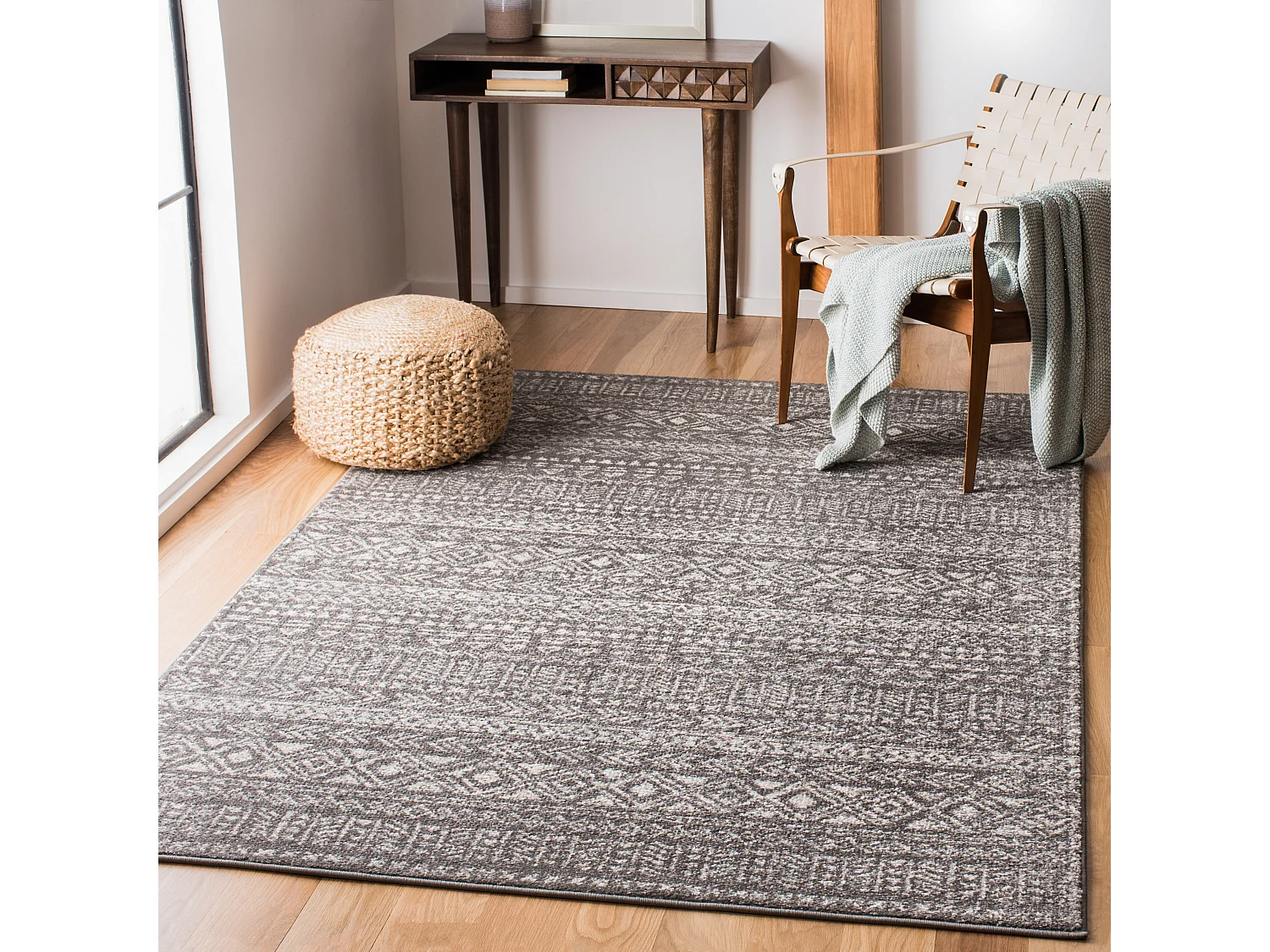 Tapis Gris/Neutre 183 X 274 cm - Brynlee