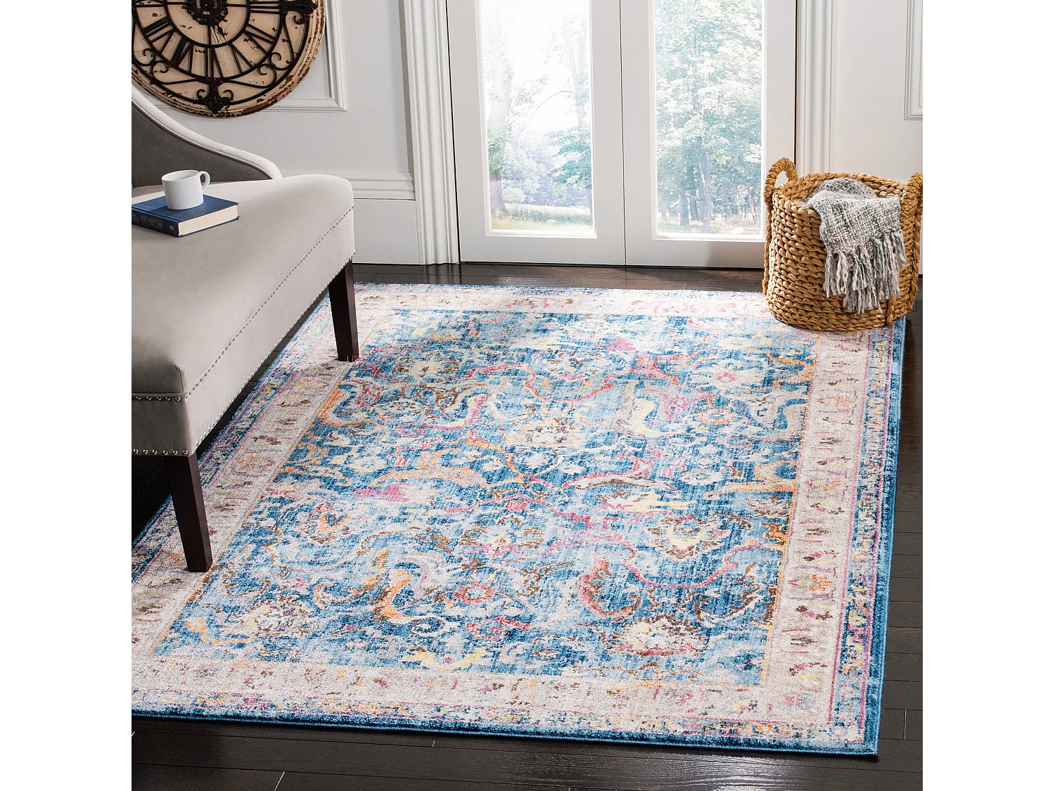 Tapis Bleu/Gris 155 X 229 cm - Morwenna