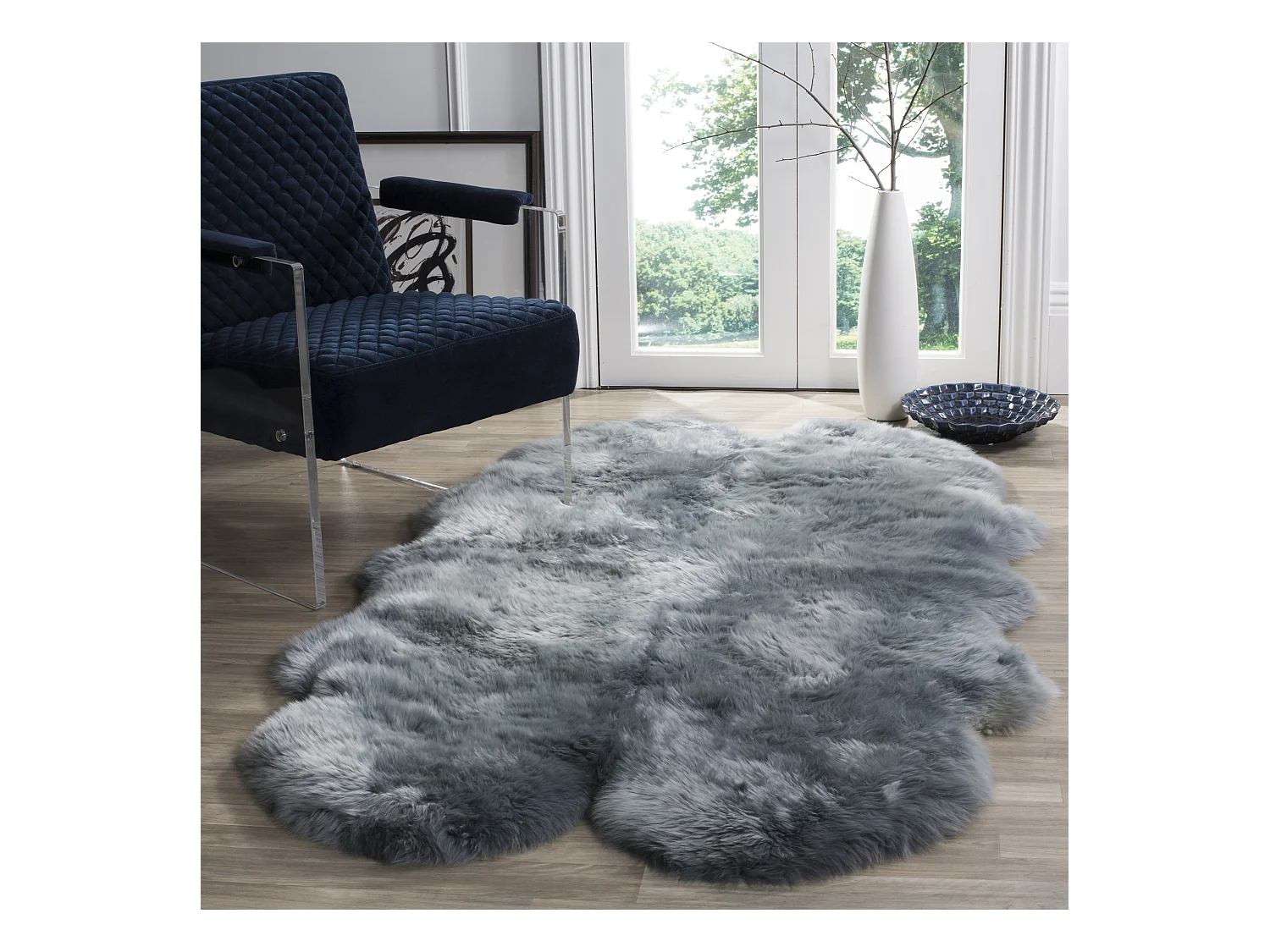 Tapis Gris 109 X 180 cm - Ree
