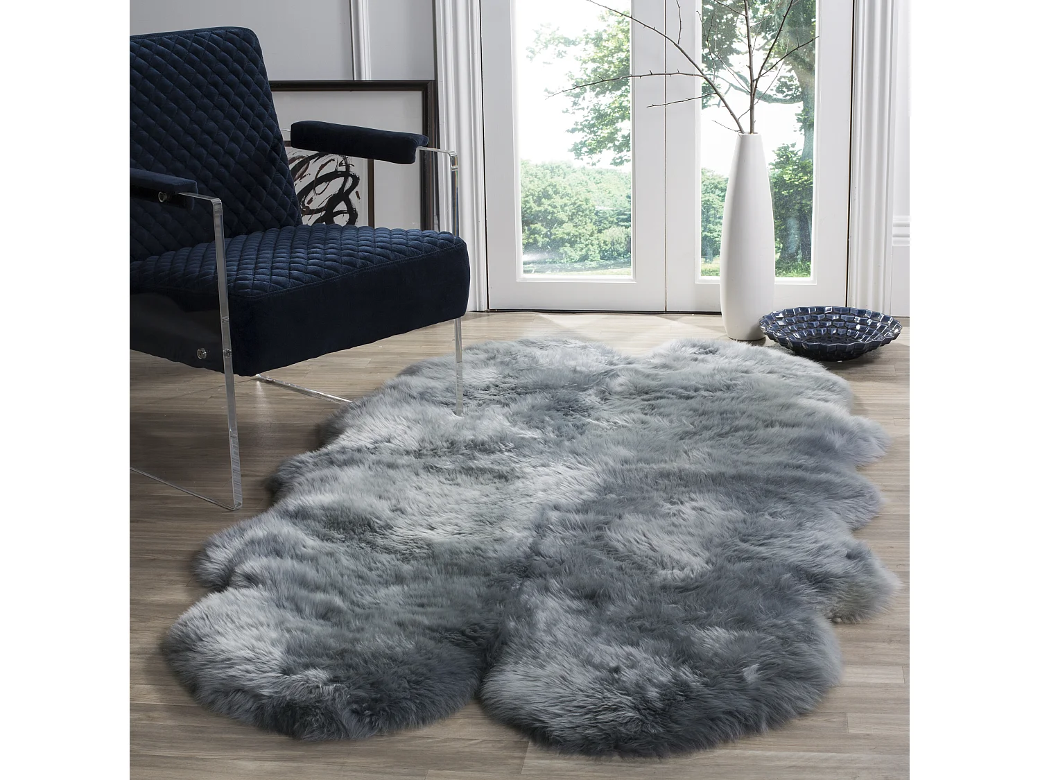 Tapis Gris 109 X 180 cm - Ree