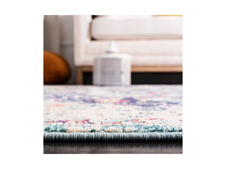 Tapis Noir/Sarcelle 236 x 305 cm - Maia