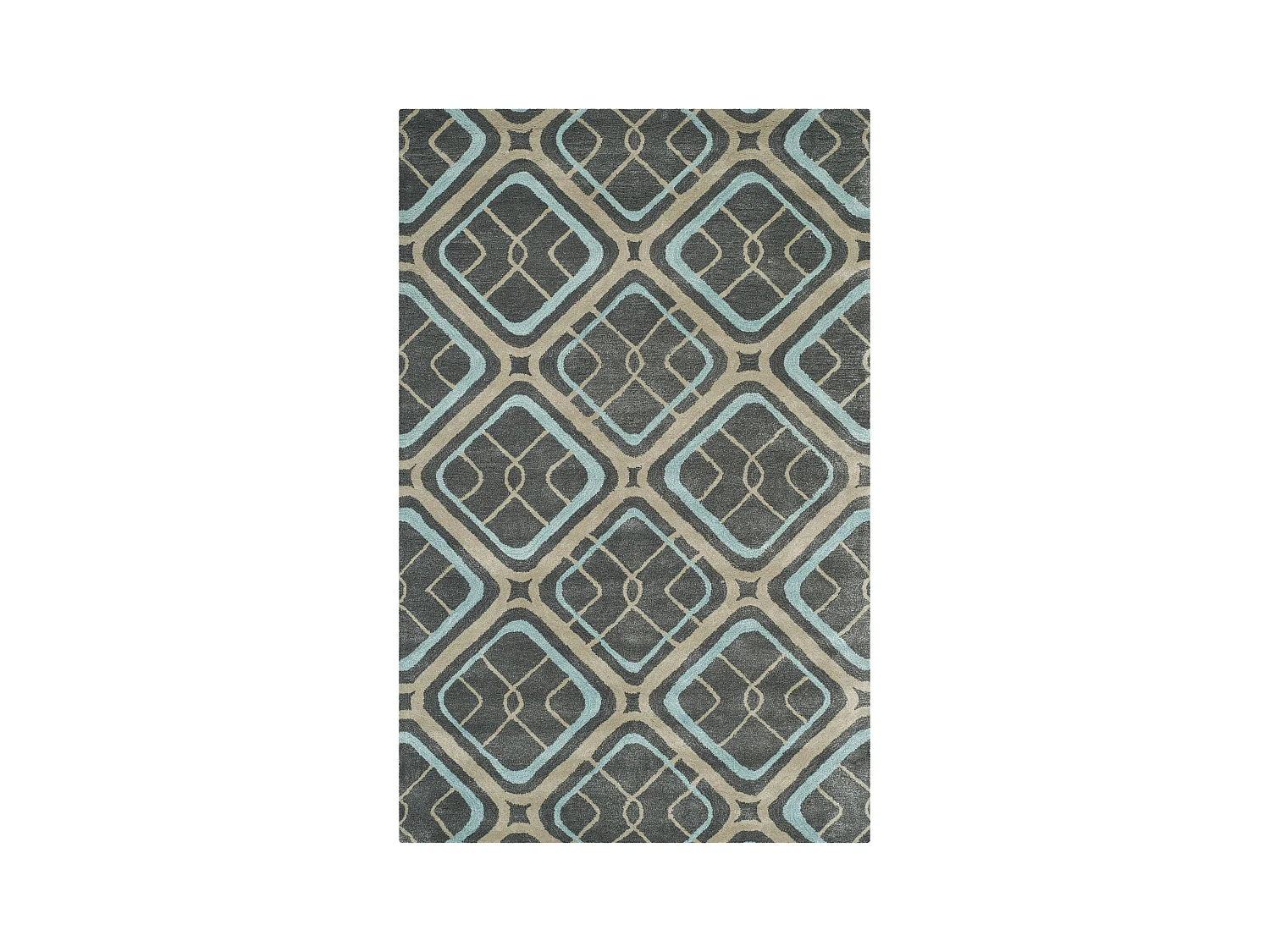 Tapis Gris/Multicolore 107 X 168 cm - Sullivan