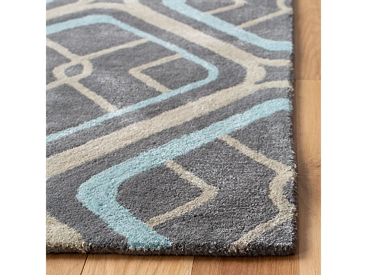 Tapis Gris/Multicolore 107 X 168 cm - Sullivan