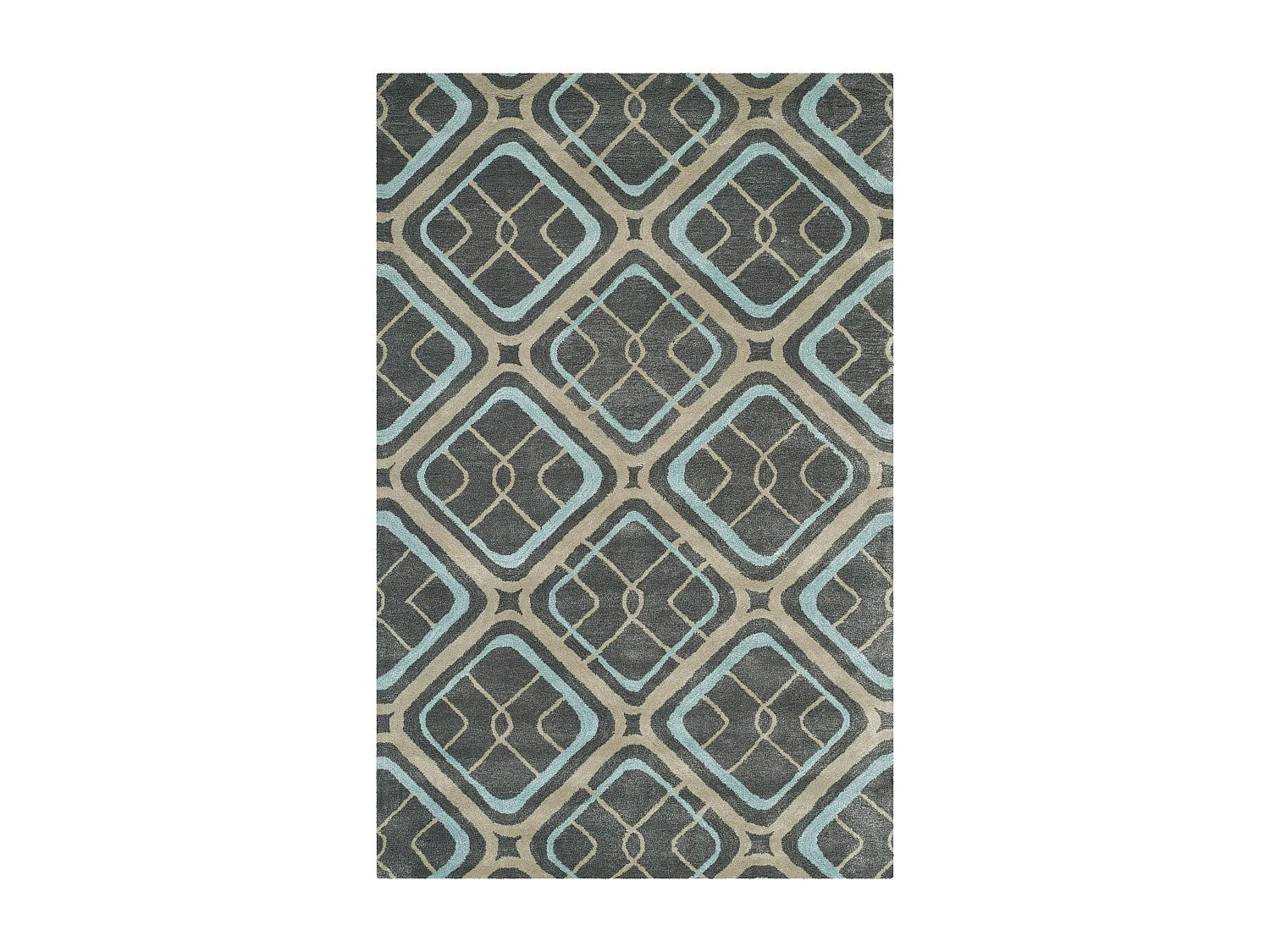 Tapis Gris/Multicolore 107 X 168 cm - Sullivan