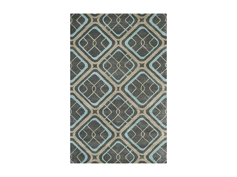 Tapis Gris/Multicolore 107 X 168 cm - Sullivan