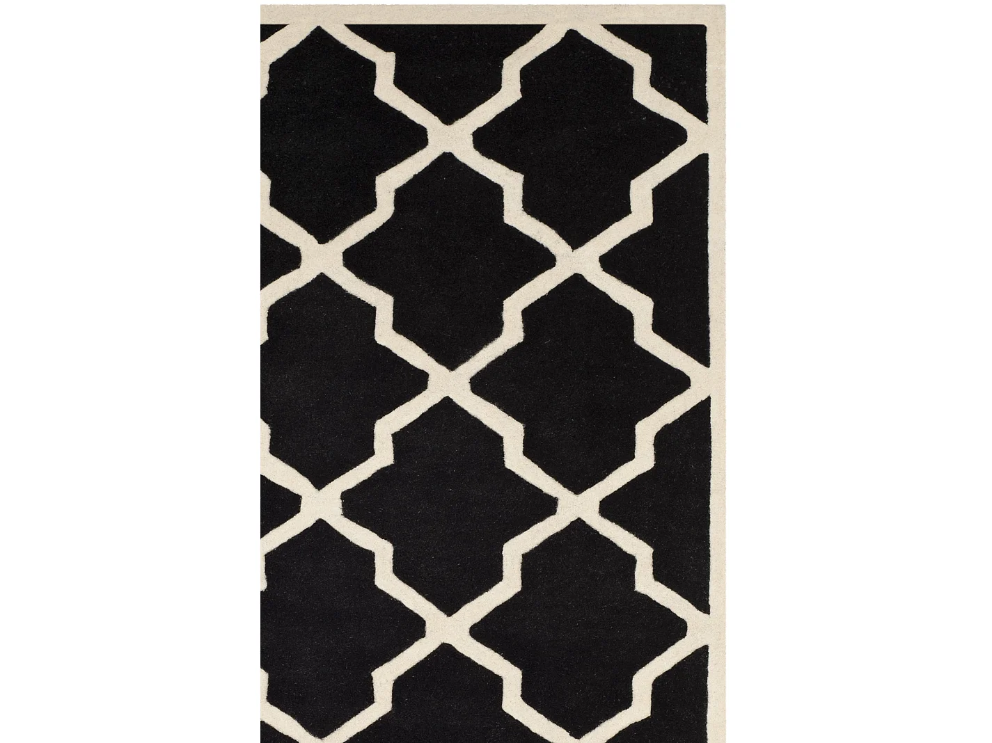 Tapis Noir/Neutre 122 X 183 cm - Carbone