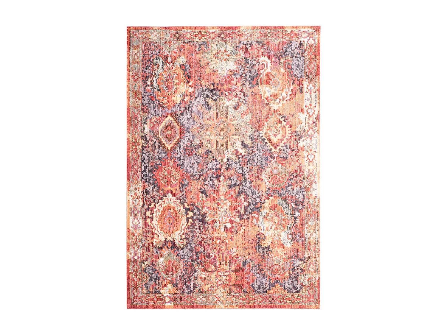 Tapis Rouge/Violet 91 X 152 cm - Lesley