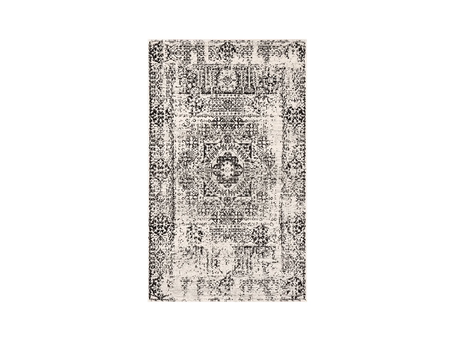 Tapis Neutre/Noir 122 X 183 cm - Carine