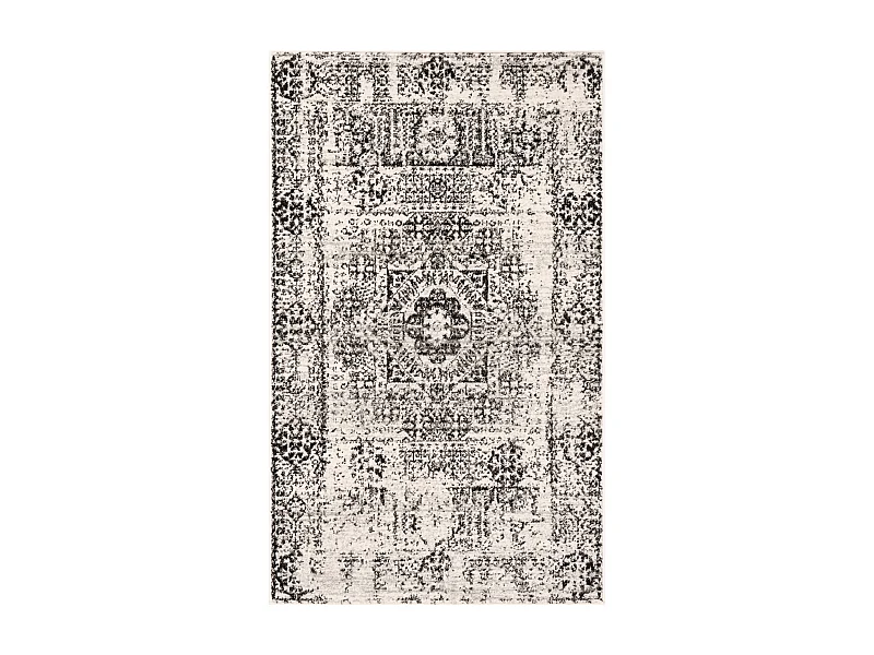 Tapis Neutre/Noir 122 X 183 cm - Carine