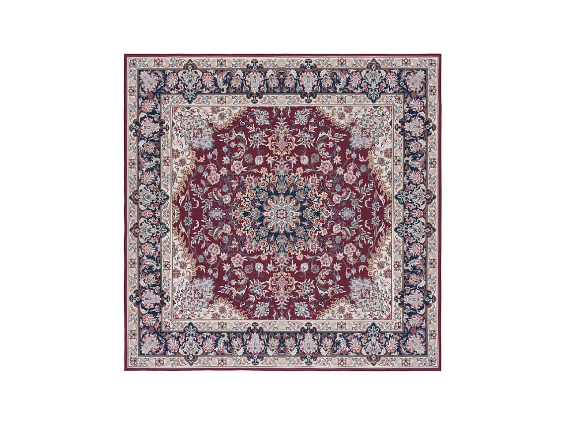 Tapis Rouge/Bleu Marine 183 X 183 cm - Serenade