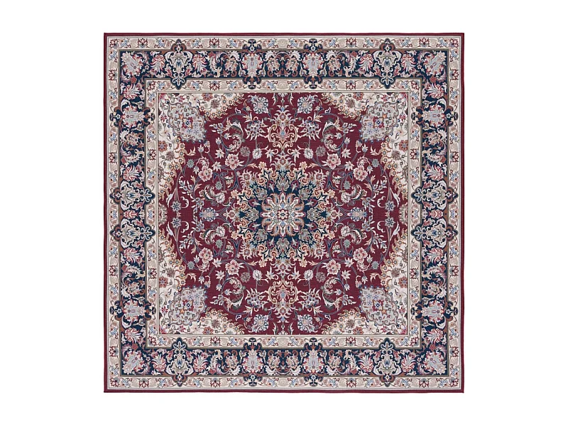 Tapis Rouge/Bleu Marine 183 X 183 cm - Serenade