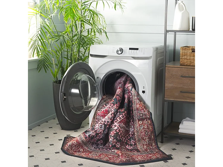 Tapis Rouge/Vert 244 X 305 cm - Romilly