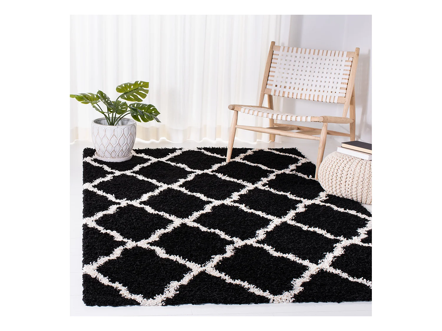 Tapis Noir/Neutre 155 X 229 cm - Aldo