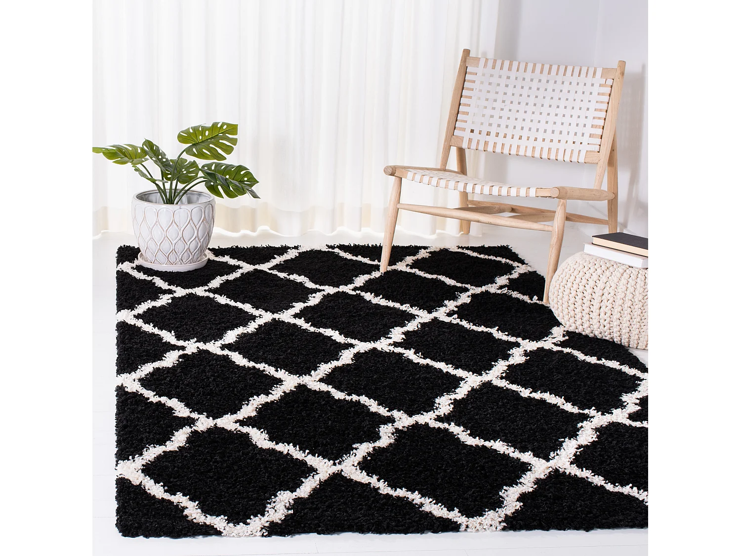 Tapis Noir/Neutre 155 X 229 cm - Aldo