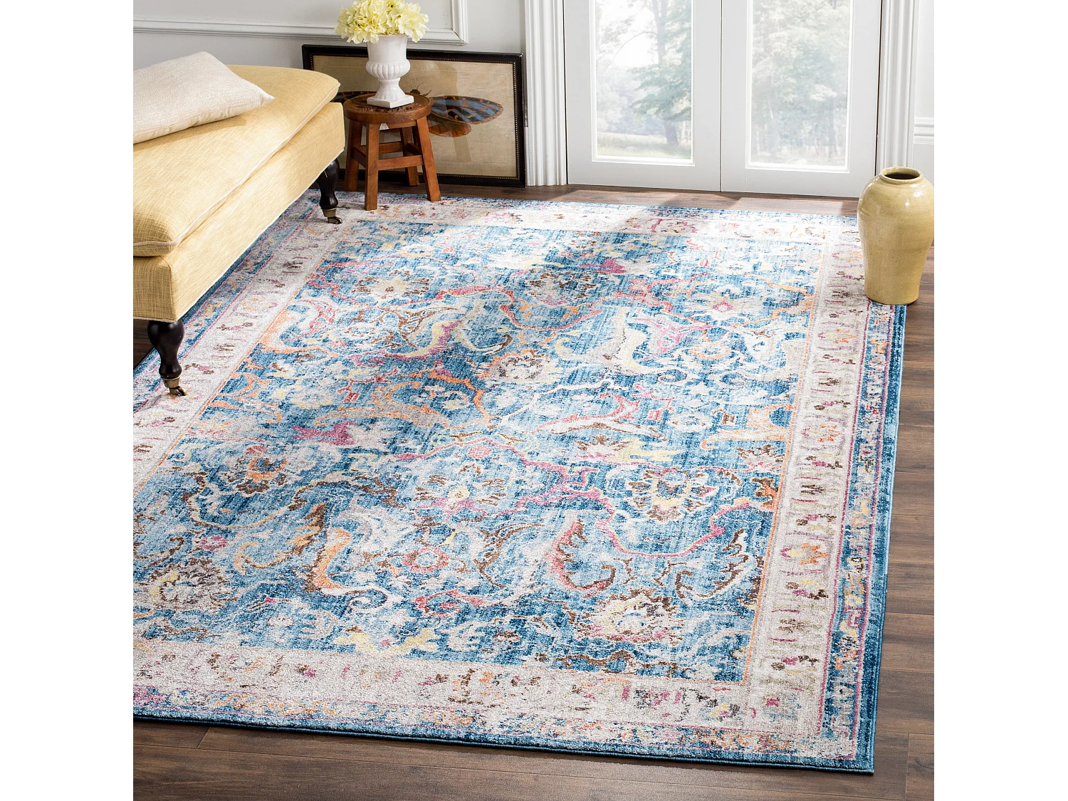 Tapis Bleu/Gris 183 X 274 cm - Morwenna