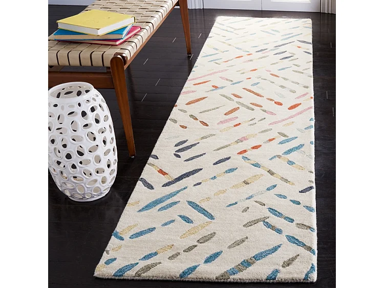 Tapis Ivoire/Bleu 69 X 213 cm - Winsley