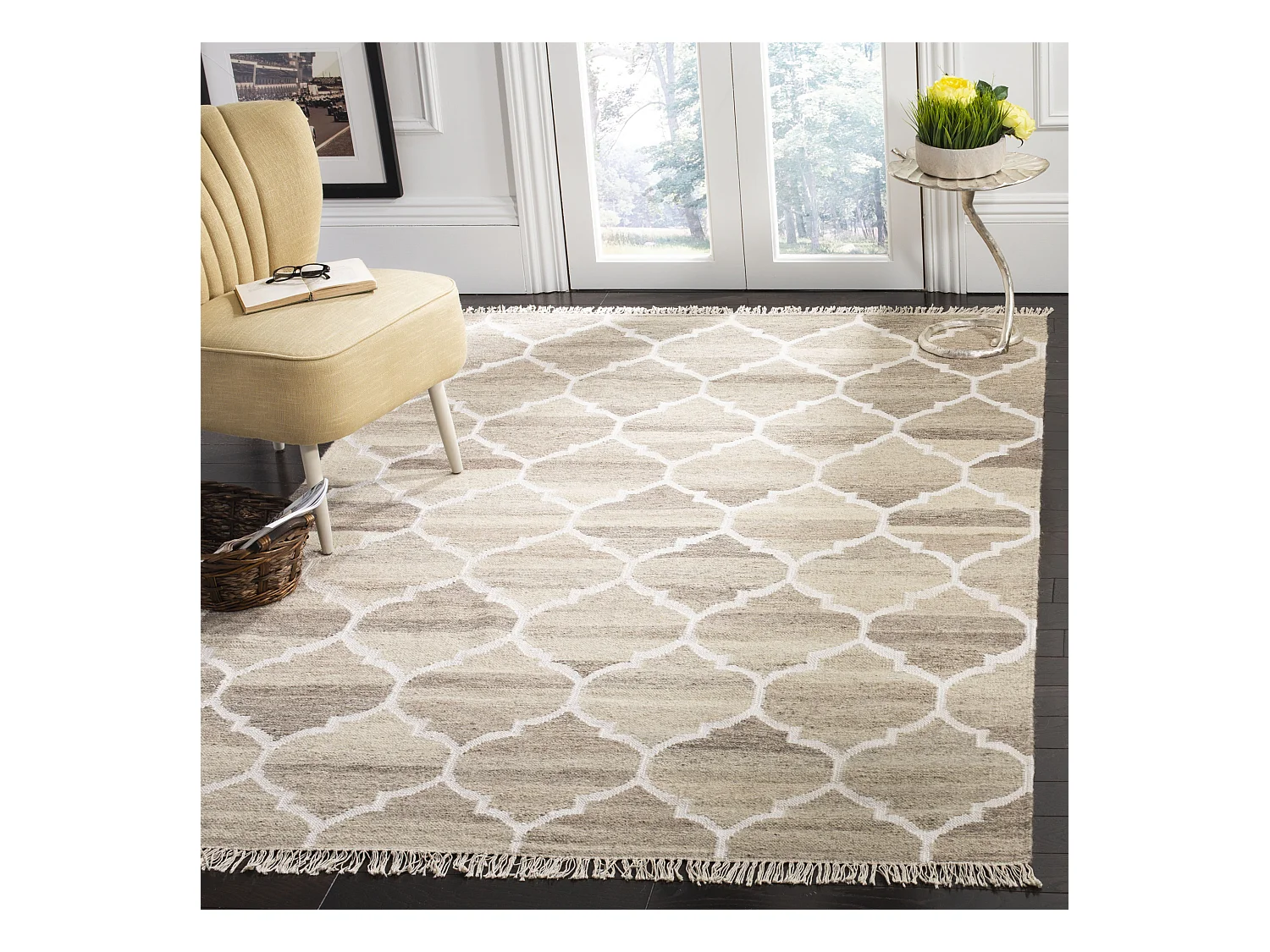 Tapis Gris/Neutre 152 X 244 cm - Kunal