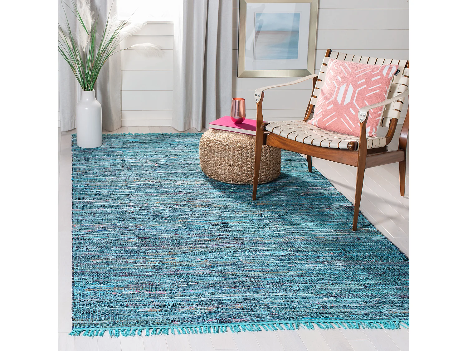 Tapis Bleu/Multicolore 152 X 244 cm - Elena