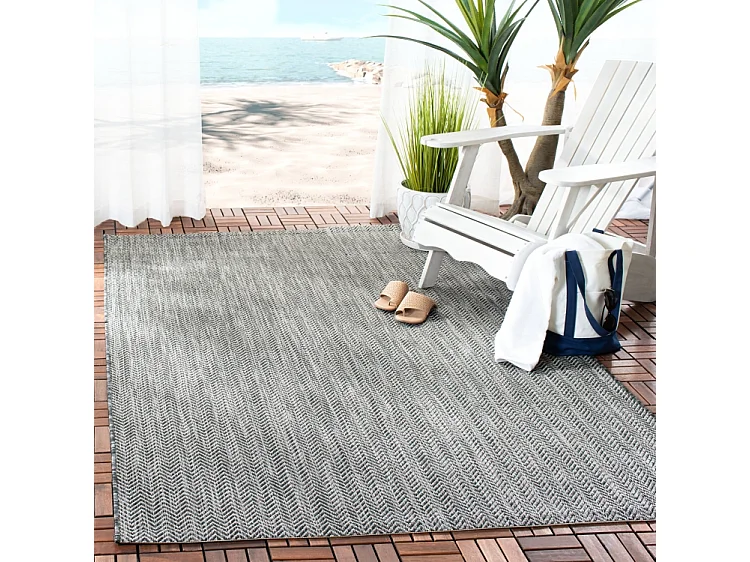 Tapis Noir/Beige 122 X 170 cm - Serenna