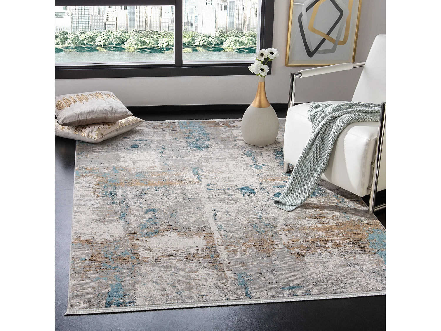 Tapis Neutre/Gris 160 X 229 cm - Estrella