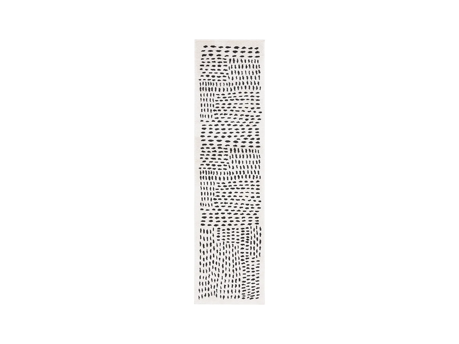 Tapis IVOIRE/NOIR 66 X 244 cm - Grazia
