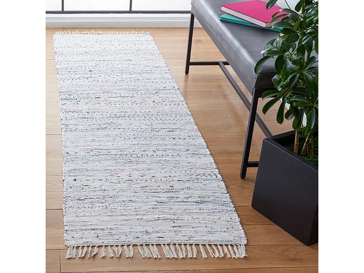 Tapis Blanc/Multicolore 69 X 213 cm - Elena