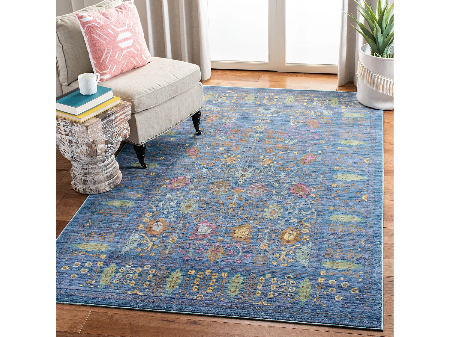 Tapis Bleu/Multicolore 122 X 183 cm - Tatum