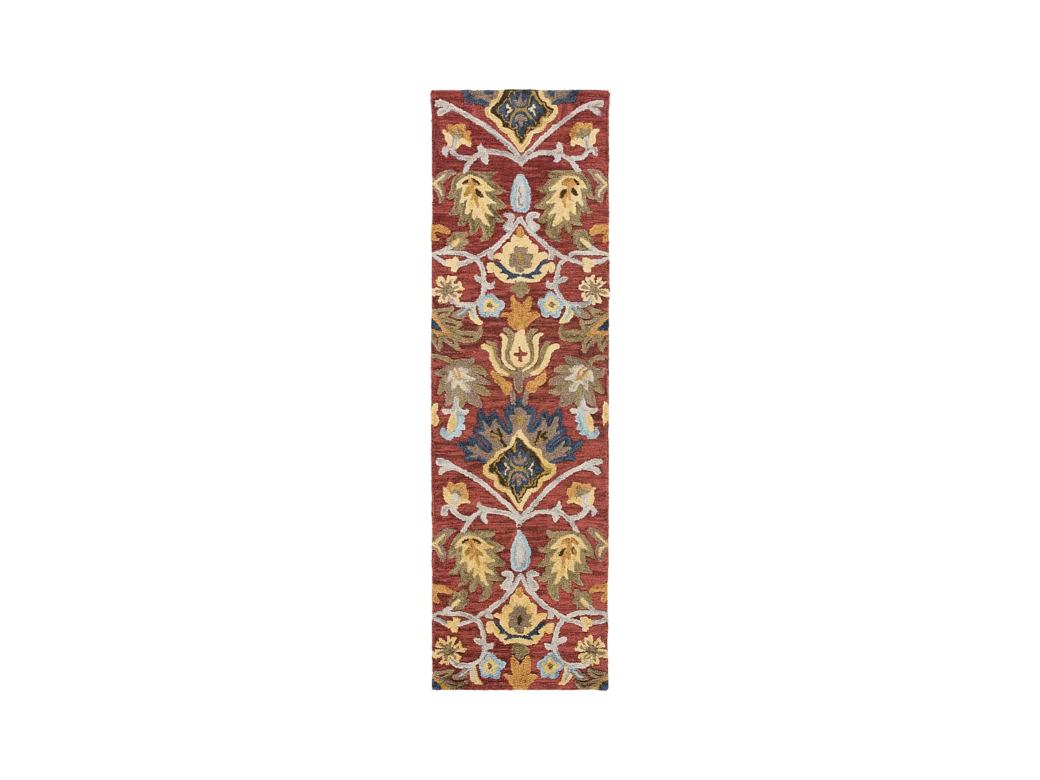 Tapis Rouge/Multicolore 69 X 244 cm - Juni