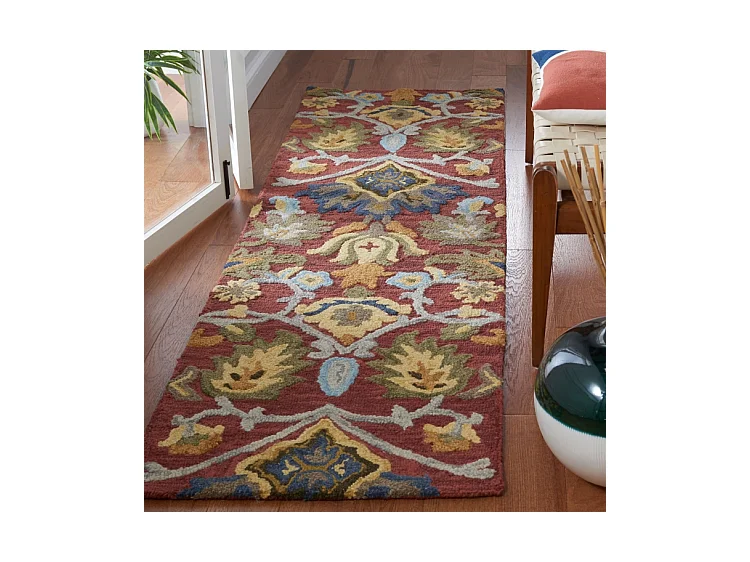 Tapis Rouge/Multicolore 69 X 244 cm - Juni