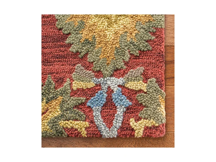 Tapis Rouge/Multicolore 69 X 244 cm - Juni