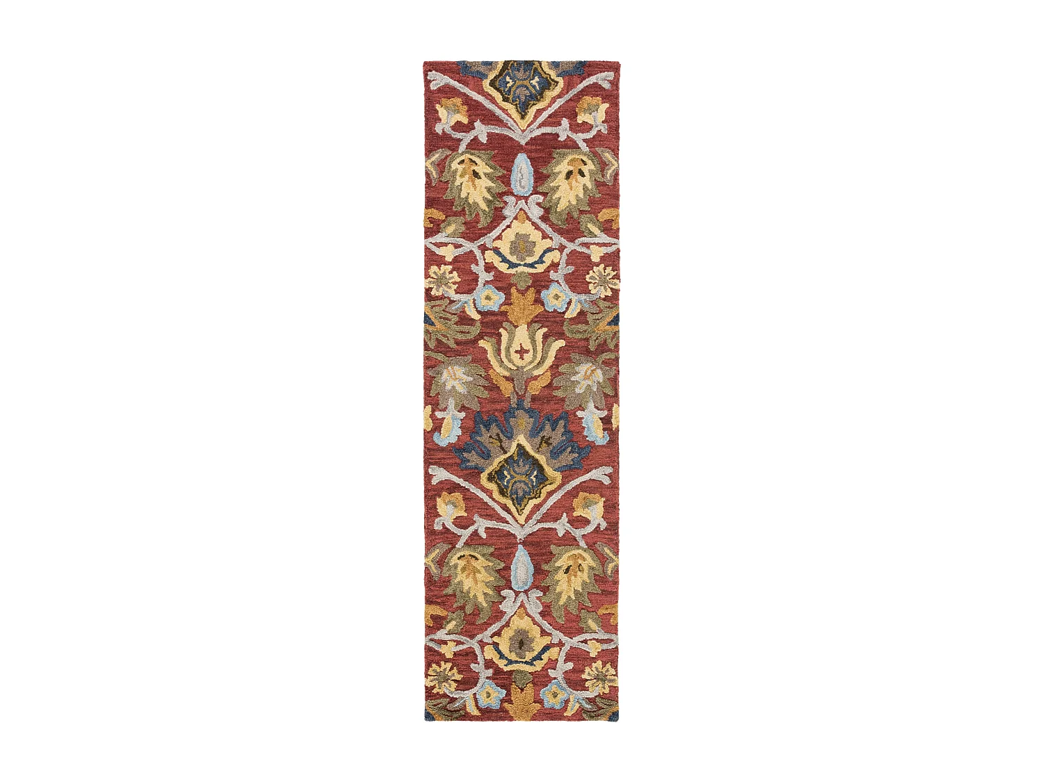 Tapis Rouge/Multicolore 69 X 244 cm - Juni