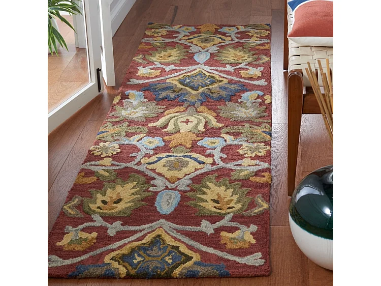 Tapis Rouge/Multicolore 69 X 244 cm - Juni