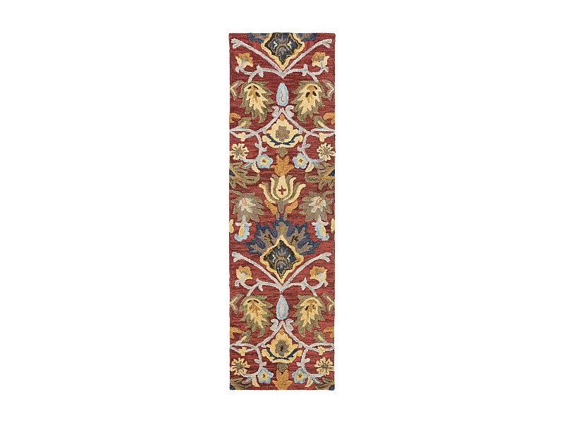 Tapis Rouge/Multicolore 69 X 244 cm - Juni