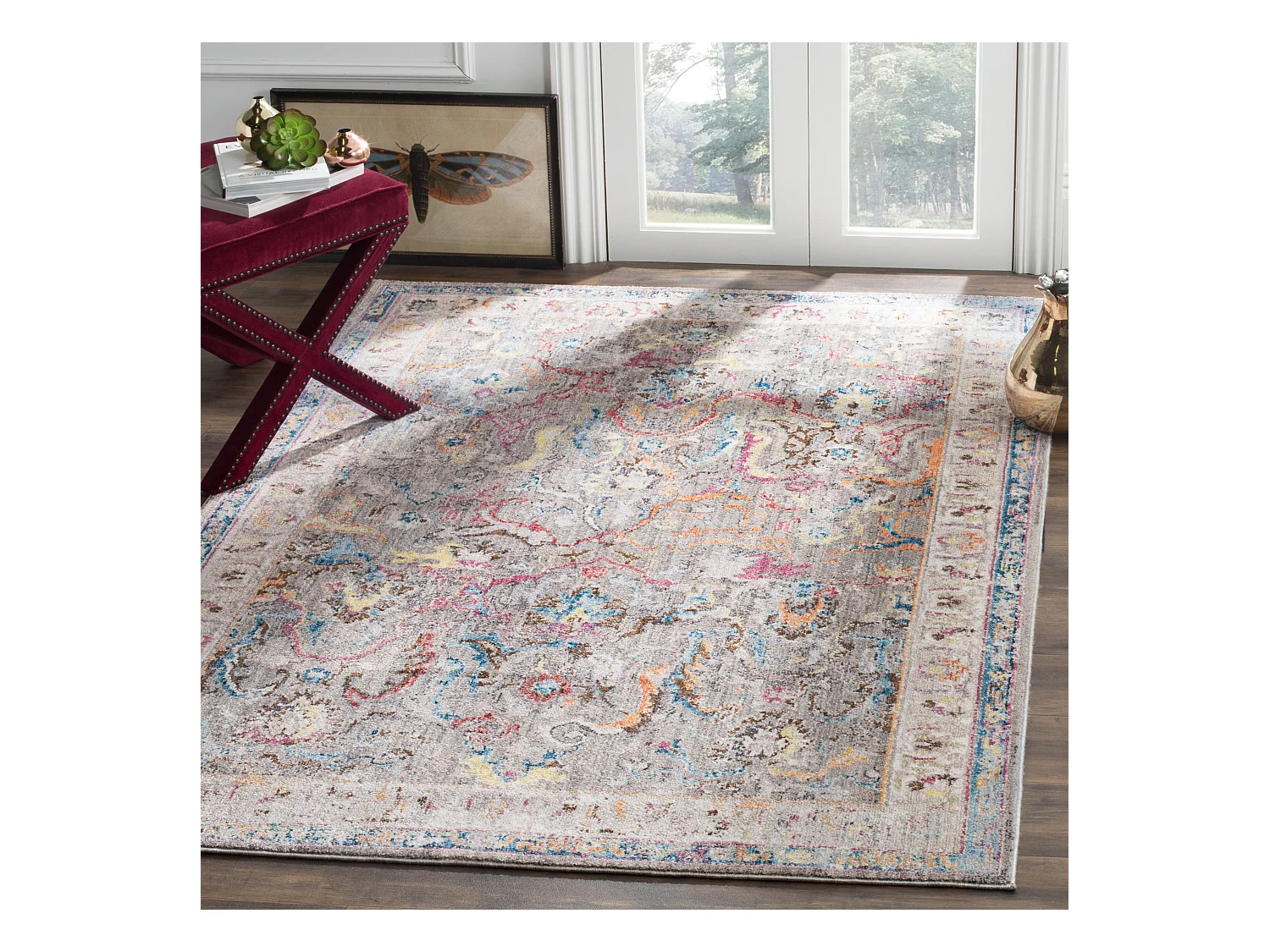 Tapis Gris/Neutre 155 X 229 cm - Morwenna