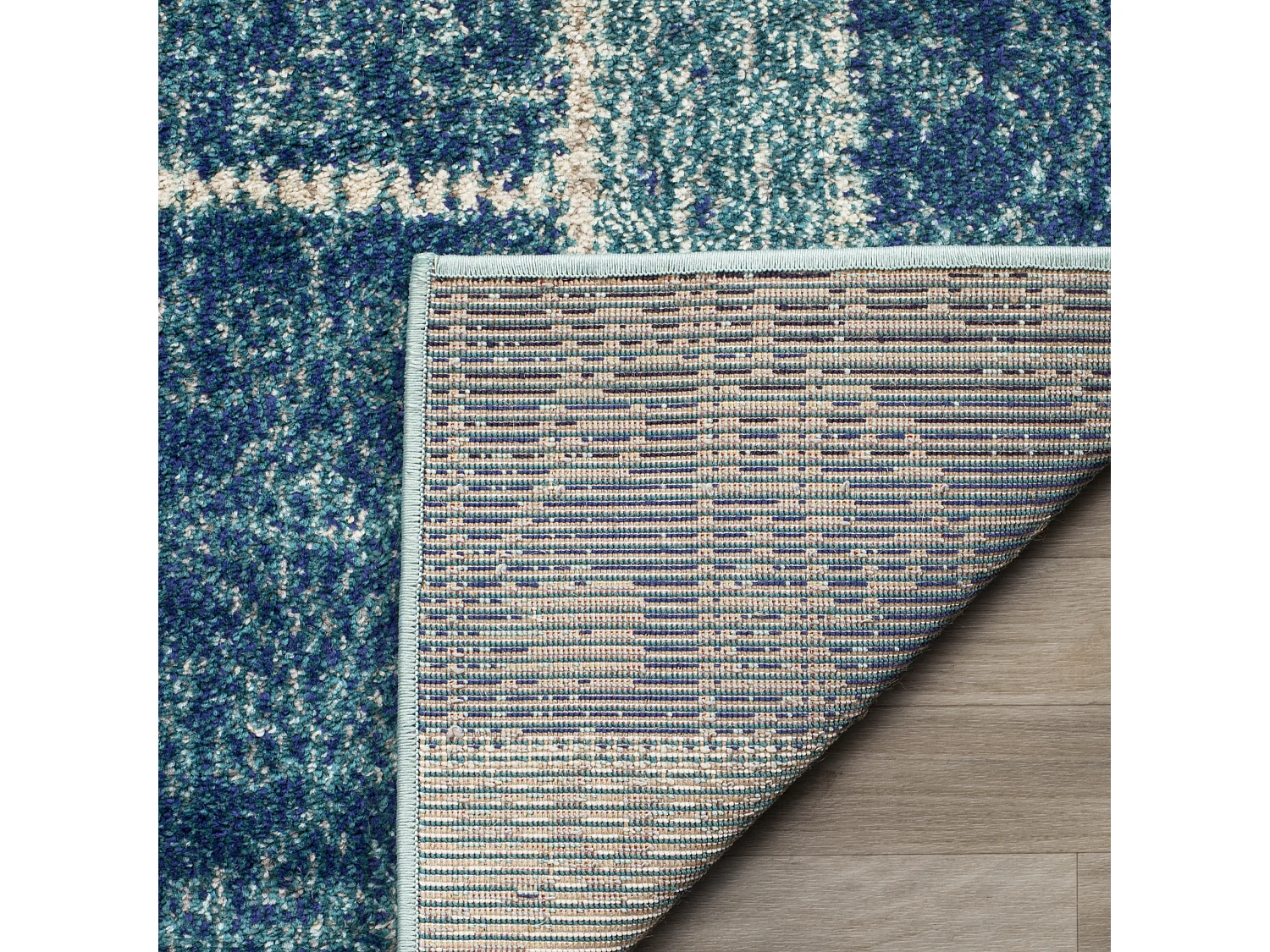 Tapis Bleu/Multicolore 122 X 170 cm - Effi