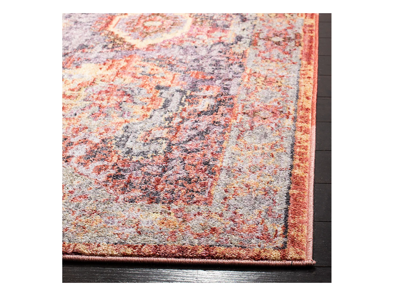 Tapis Rouge/Violet 122 X 183 cm - Lesley