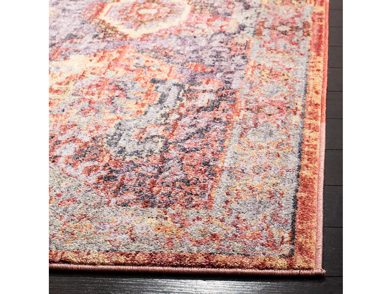 Tapis Rouge/Violet 122 X 183 cm - Lesley