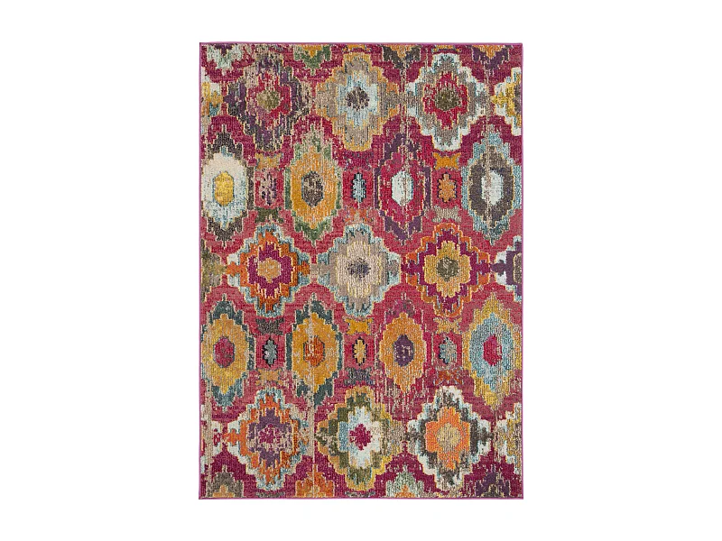 Tapis Rouge/Bleu 122 X 170 cm - Vanessa