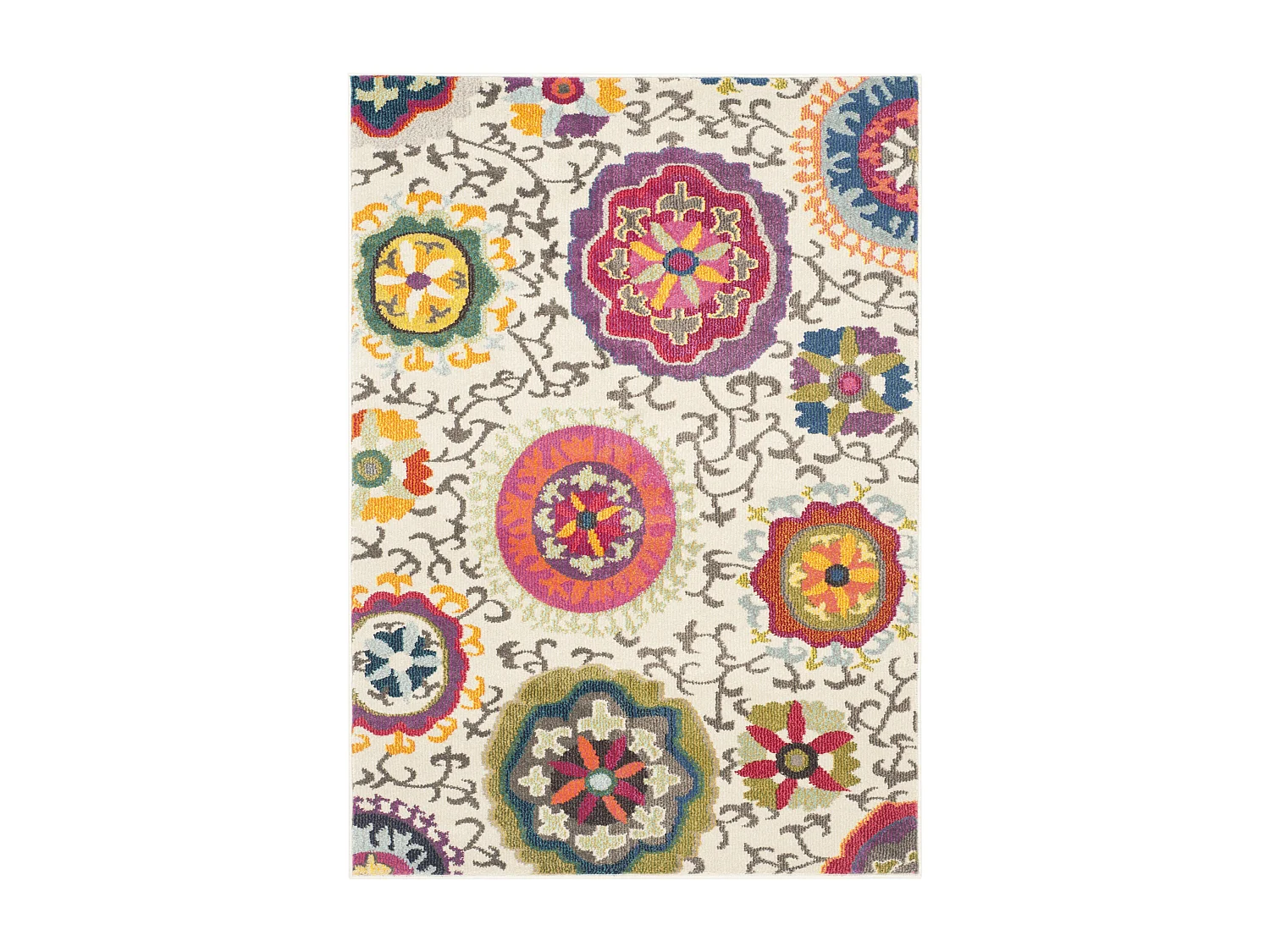 Tapis Neutre/Multicolore 122 X 170 cm - Manteca