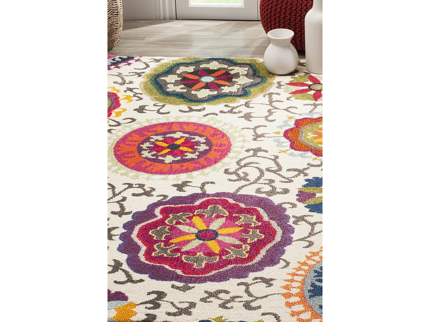 Tapis Neutre/Multicolore 122 X 170 cm - Manteca
