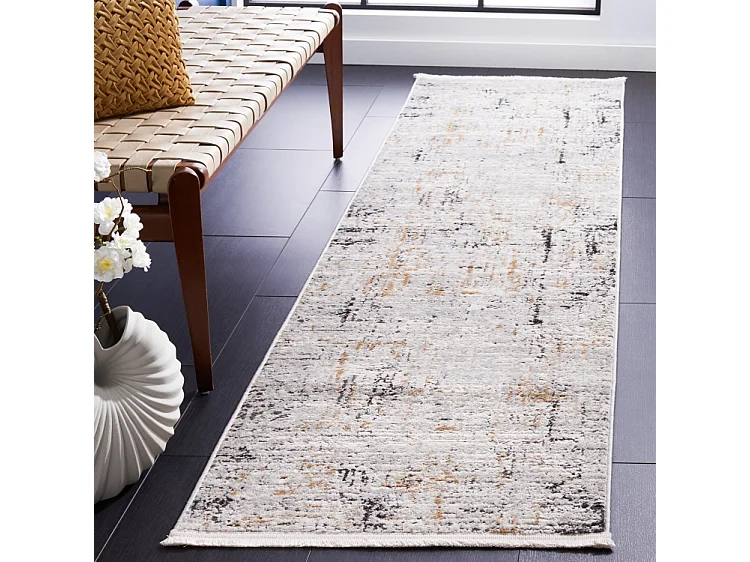 Tapis Gris/Or 66 X 244 cm - Madelynn