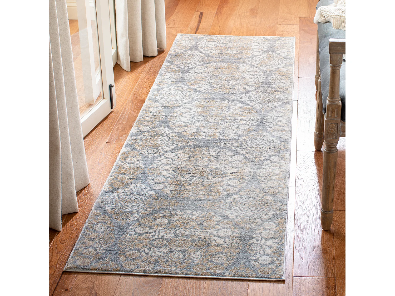 Tapis Gris/Neutre 61 X 91 cm - Scarlett