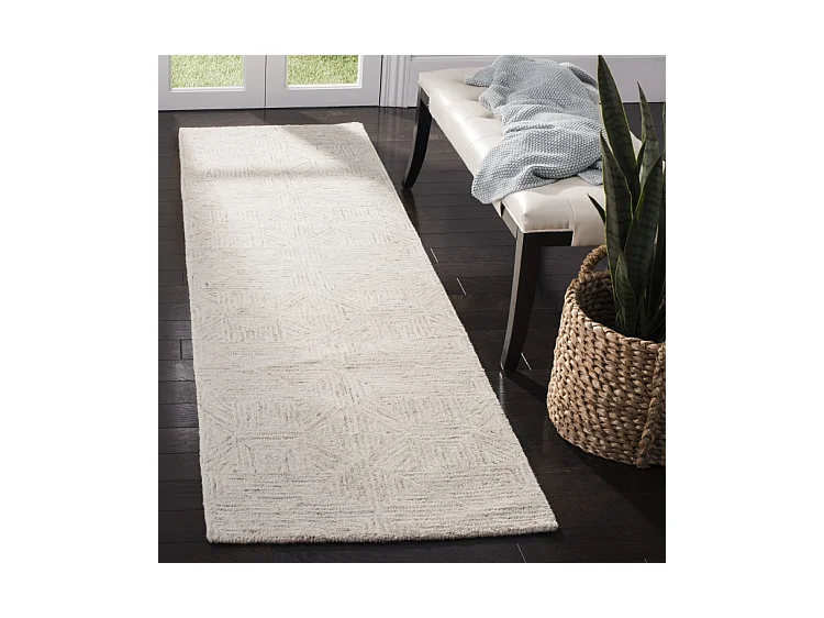 Tapis Ivoire/Bleu clair 69 X 244 cm - Delyth