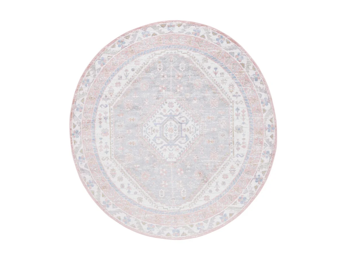 Tapis Ivoire/Bleu 160 X 160 cm - Clementina