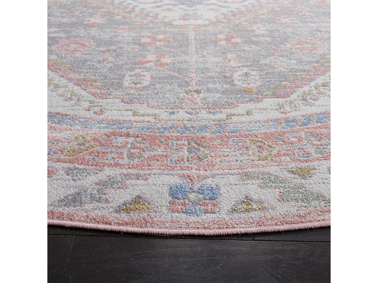 Tapis Ivoire/Bleu 160 X 160 cm - Clementina