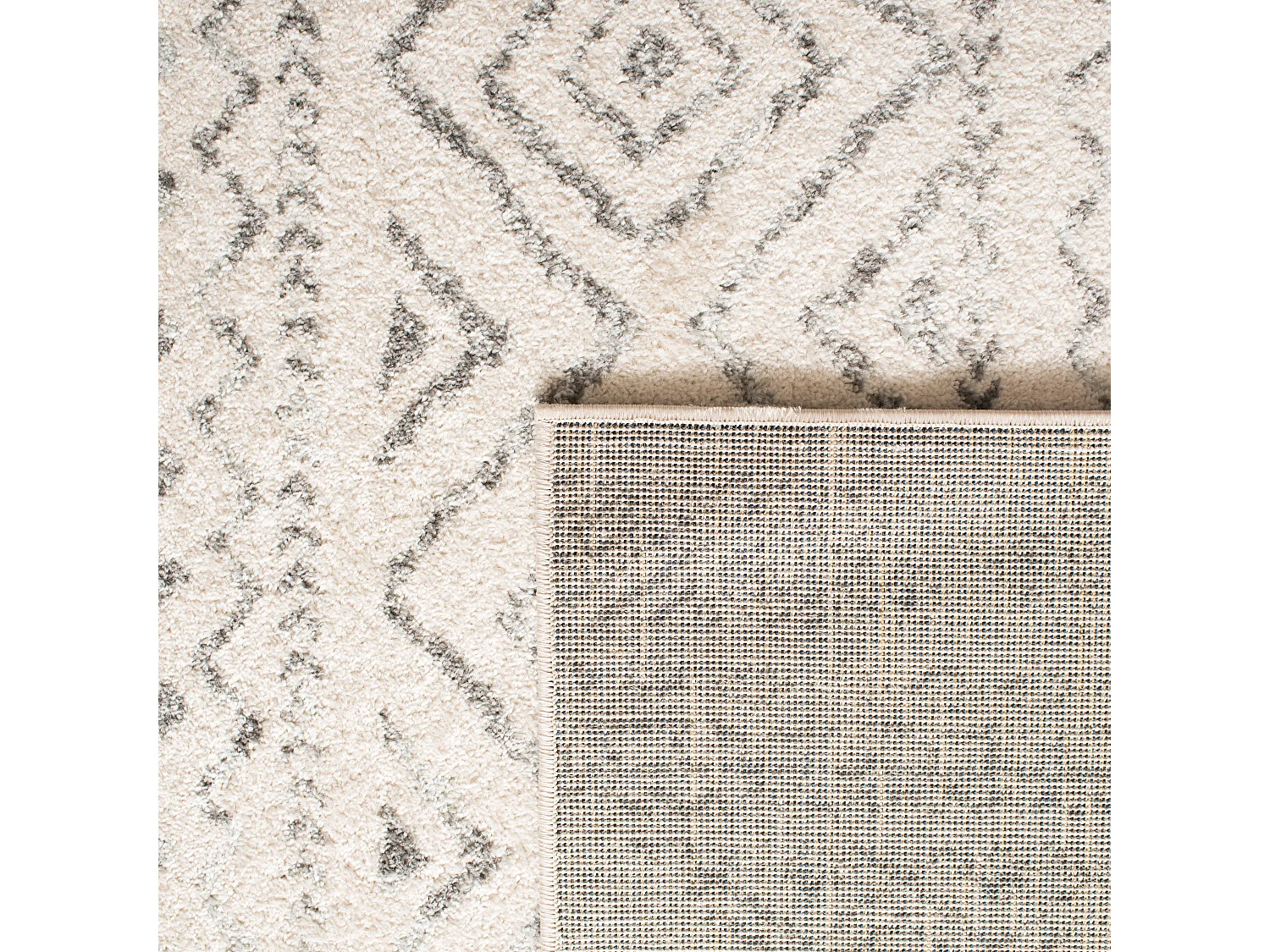 Tapis Neutre/Gris 122 X 183 cm - Makayla